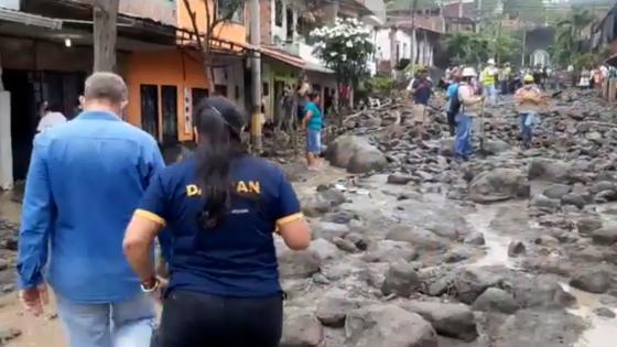 avenida torrencial en Dabeiba, Antioquia