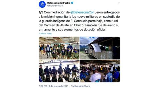 Liberación de soldados