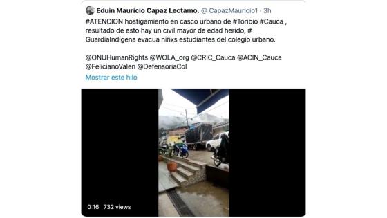 Enfrentamientos en Toribío, Cauca