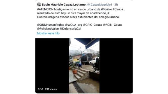 Enfrentamientos en Toribío, Cauca Enfrentamientos en Toribío, Cauca