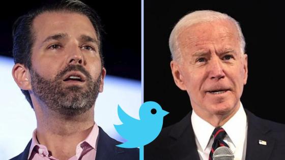 Hijo de Donald Trump se burló del presidente Joe Biden en Twitter