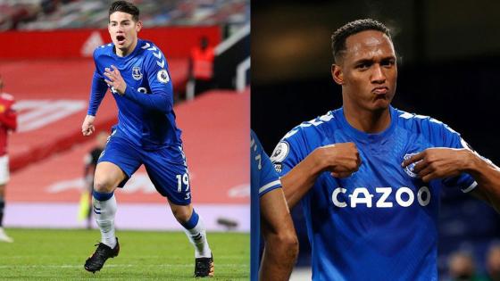 Everton James Rodríguez y Yerry Mina Everton James Rodríguez y Yerry Mina
