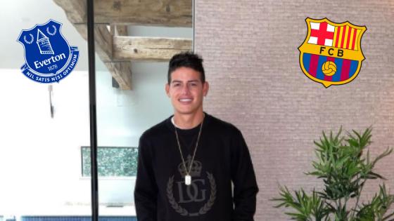¿Guiño de James Rodríguez al Barcelona? ¿Guiño de James Rodríguez al Barcelona?