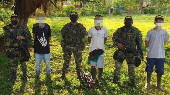 Jóvenes liberados en Antioquia