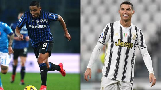 Luis Muriel y Cristiano Ronaldo Luis Muriel y Cristiano Ronaldo