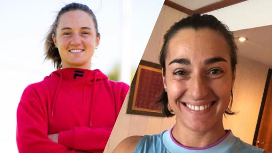 Nadia Podoroska y Caroline García en la Copa Colsanitas WTA Nadia Podoroska y Caroline García en la Copa Colsanitas WTA