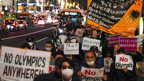 Protestas en Tokio contra el desarrollo de los Juegos Olímpicos 