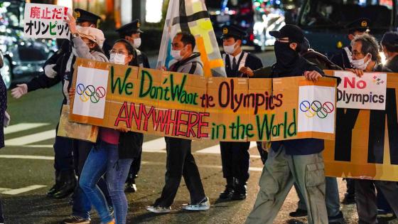 Protestas en Tokio contra el desarrollo de los Juegos Olímpicos Protestas en Tokio contra el desarrollo de los Juegos Olímpicos