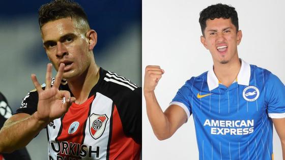 Rafael Santos Borré y Steven Alzate Rafael Santos Borré y Steven Alzate