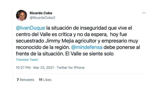 Secuestro de Jimmy Mejía