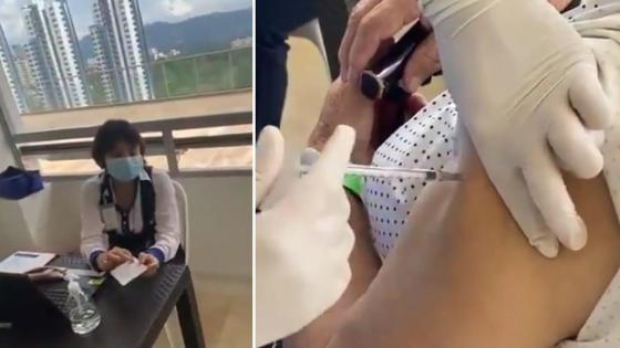 Simulan vacuna en la Clínica Foscal Santander Simulan vacuna en la Clínica Foscal Santander