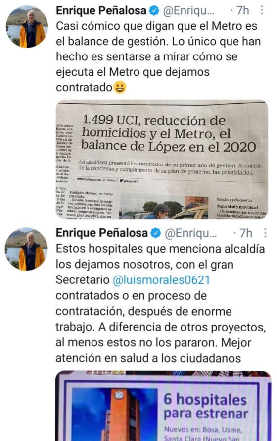 Trinos de Peñalosa contra Claudia López Trinos de Peñalosa contra Claudia López
