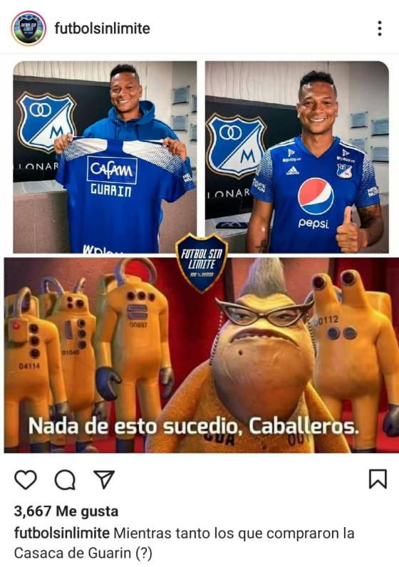 Memes de Fredy Guarín en Millonarios