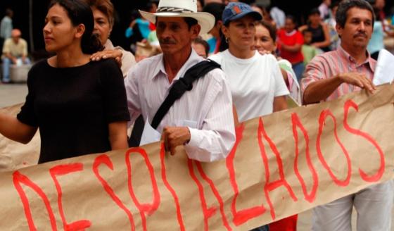 Defensoría registra alto número de personas desplazadas en Colombia