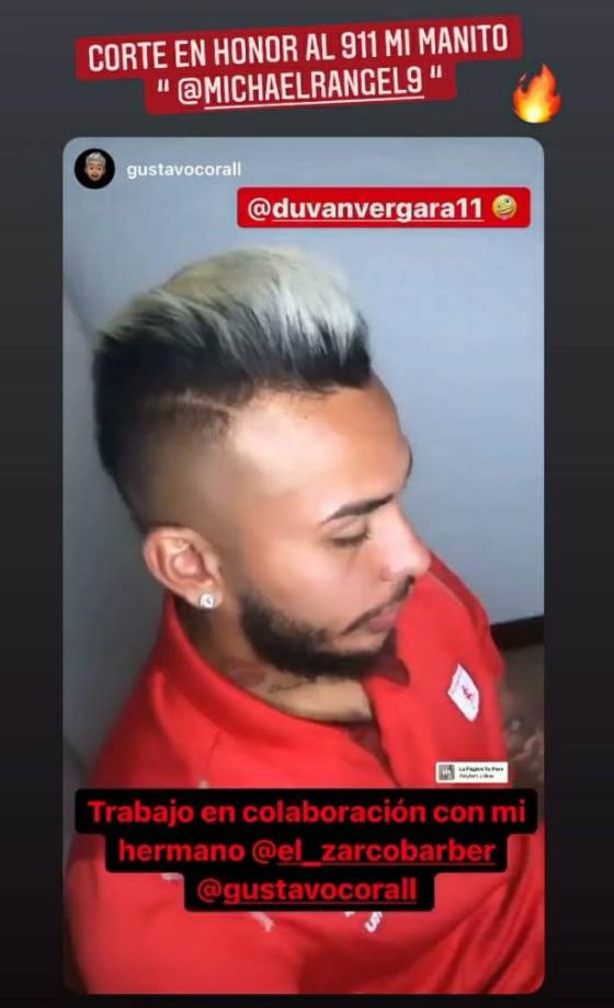 El curioso homenaje de Duván Vergara a Michael Rángel El curioso homenaje de Duván Vergara a Michael Rángel
