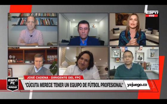 Tensión al aire entre Liche Durán y José Augusto Cadena en Espn Tensión al aire entre Liche Durán y José Augusto Cadena en Espn