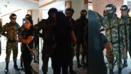 Mujer en presunto estado de embriaguez agredió a militar en Bogotá Mujer en presunto estado de embriaguez agredió a militar en Bogotá