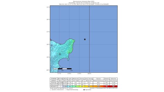 Sismo en Nueva Zelanda Sismo en Nueva Zelanda