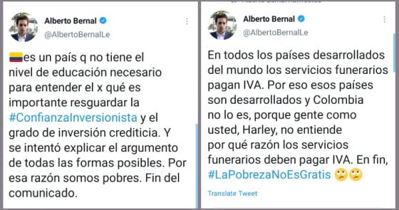 Alberto Bernal dice que Petro está en Francia