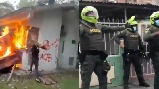 Cali arde en una segunda jornada de paro nacional Cali arde en una segunda jornada de paro nacional