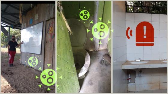 Fecode mostró el mal estado de algunos colegios públicos en Colombia Fecode mostró el mal estado de algunos colegios públicos en Colombia