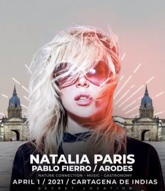 Natalia París protagonizó fiesta "secreta" en Cartagena Natalia París protagonizó fiesta "secreta" en Cartagena
