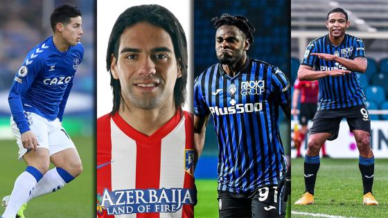 James Rodríguez, Radamel Falcao, Duván Zapata, Luis Muriel James Rodríguez, Radamel Falcao, Duván Zapata, Luis Muriel