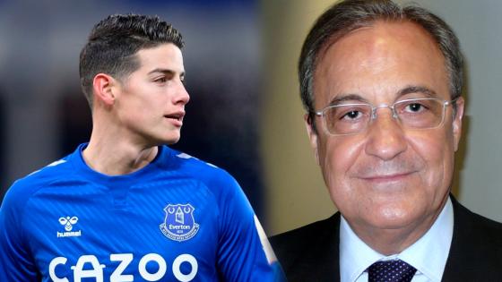 James Rodríguez y Florentino Pérez James Rodríguez y Florentino Pérez