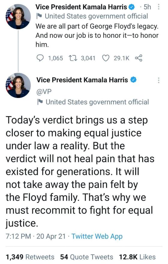 Kamala Harris sobre George Floyd Kamala Harris sobre George Floyd