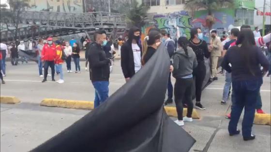 Manifestaciones en Bogotá por cuarentena