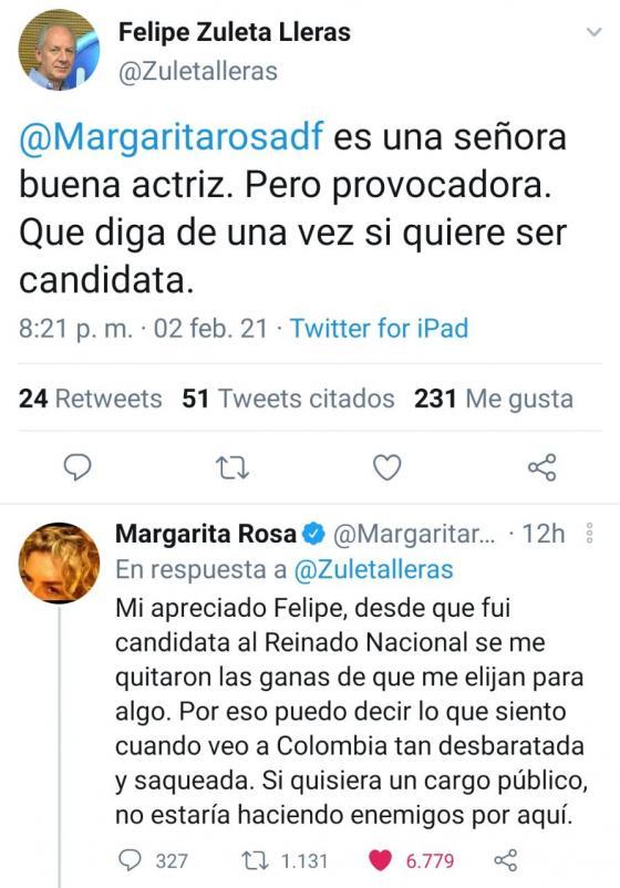 Comentario de Margarita Rosa de Francisco