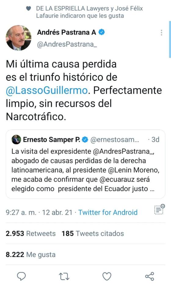 Pelea entre Andrés Pastrana y Ernesto Samper Pelea entre Andrés Pastrana y Ernesto Samper