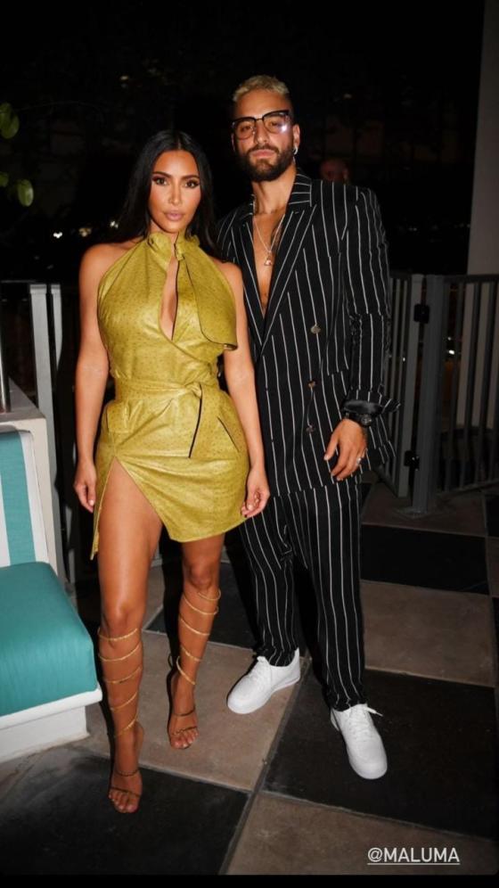 ¿Qué hacían Maluma y Kim Kardashian juntos?