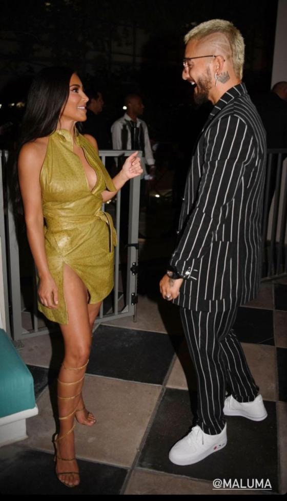 ¿Qué hacían Maluma y Kim Kardashian juntos?