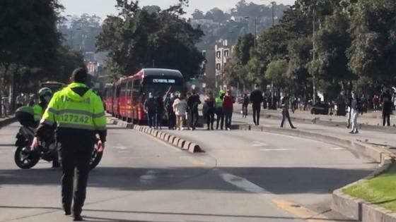 Bloqueos en TransMilenio Bloqueos en TransMilenio