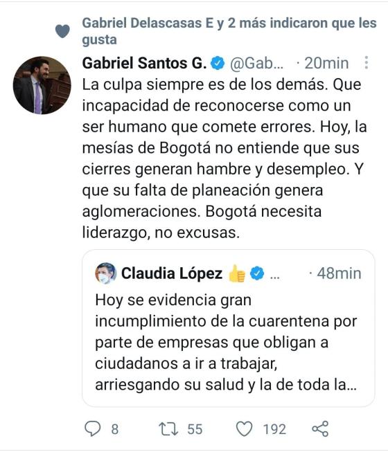 críticas a Claudia López
