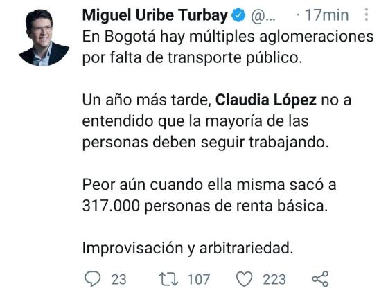 críticas a Claudia López críticas a Claudia López