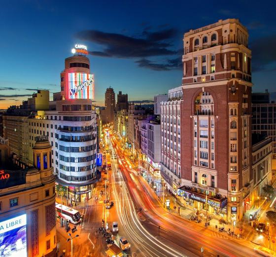 La Gran vía, España