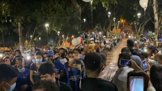 Masivo sepelio de locutor en Galapa durante el toque de queda Masivo sepelio de locutor en Galapa durante el toque de queda