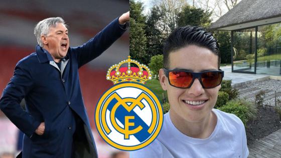 Carlo Ancelotti y James Rodríguez