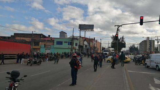 Soacha amaneció con bloqueos y alteraciones en la movilidad