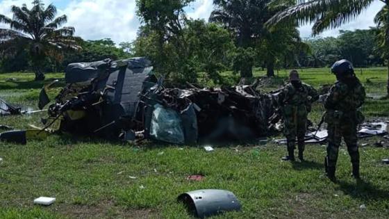 accidente de helicóptero en Cantagallo, Bolívar