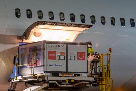 Las vacunas adquiridas por el convenio covax llegaron a Bogotá Las vacunas adquiridas por el convenio covax llegaron a Bogotá