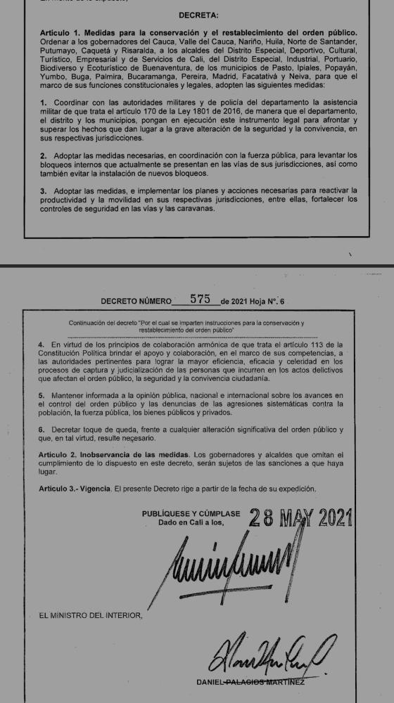 Decreto 575 de 2021 Decreto 575 de 2021