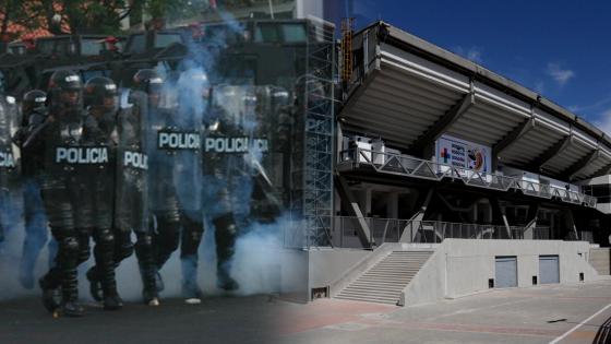 Versiones encontradas sobre el ESMAD en el Estadio El Campín