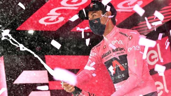 Egan Bernal, ganador de la etapa reina del Giro de Italia