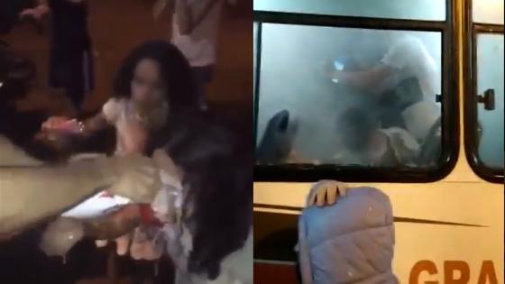 Niños y adultos mayores víctimas de los gases lacrimógenos Niños y adultos mayores víctimas de los gases lacrimógenos