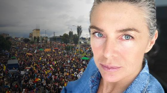 Margarita Rosa se rinde en elogios a jóvenes marchantes Margarita Rosa se rinde en elogios a jóvenes marchantes