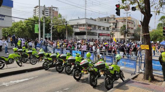 Manifestaciones Junior vs. River Manifestaciones Junior vs. River