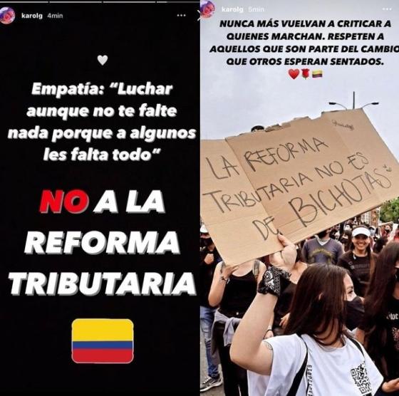 Stories de Karol G Stories de Karol G